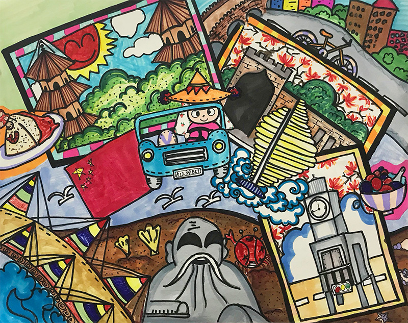 《美好生活》
 选送机构：绘时光
作品介绍：泉州這座古香古色的城市，富有浓厚的文化底蕴！我喜欢生活在這座城市里！（作者: 叶熠桐）